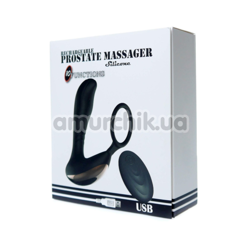 Вібростимулятор простати Boss Series Rechargeable Prostate Massager, чорний