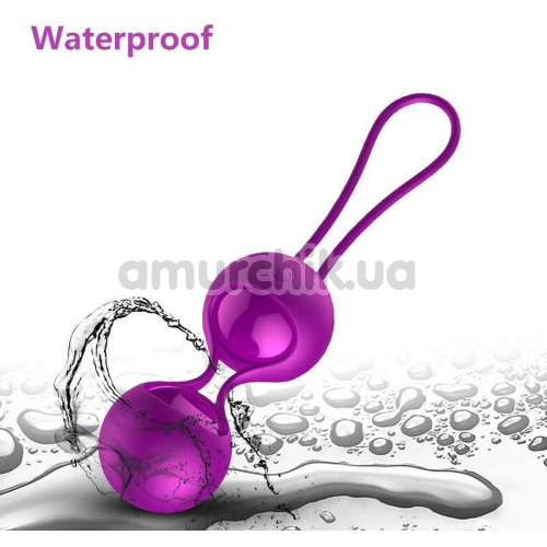 Набор вагинальных шариков с вибрацией Foxshow M3, фиолетовый
