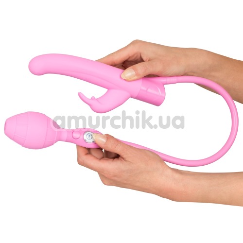 Вибратор Smile Inflatable Vibe Rosy Bunny, розовый