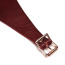 Трусики для страпона Liebe Seele Wine Red Leather Strap-on Harness, бордовые - Фото №8