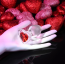 Анальна пробка з червоним кристалом Adam & Eve Red Heart Gem Glass Plug Medium, прозора - Фото №8