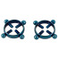 Зажимы для сосков Bad Kitty Naughty Toys Nipple Jewellery, голубые - Фото №2