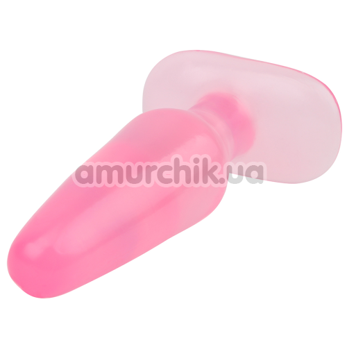 Анальная пробка Hi-Rubber Beginner's Rock Plug, розовая