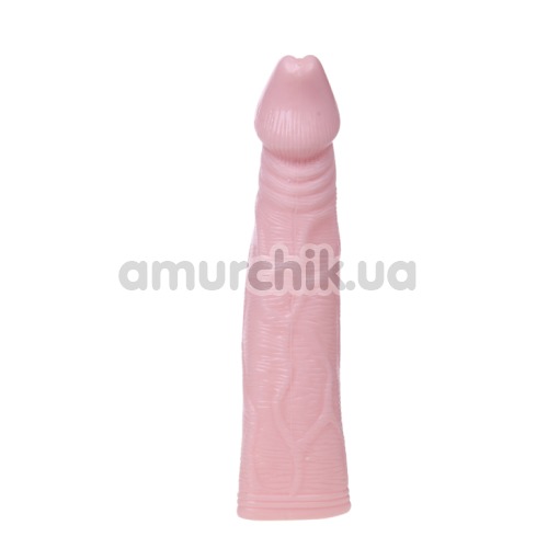 Насадка на пенис с вибрацией Extended Sleeve 026206-1, телесная - Фото №1