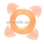 Эрекционное кольцо Textured Ring, оранжевое - Фото №1