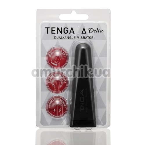 Кліторальний вібратор Tenga Delta Dual-Angle Vibrator, чорний