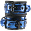 Фиксаторы для рук и ног Whipsmart Diamond Collection Deluxe Universal Buckle Cuffs, синие - Фото №4