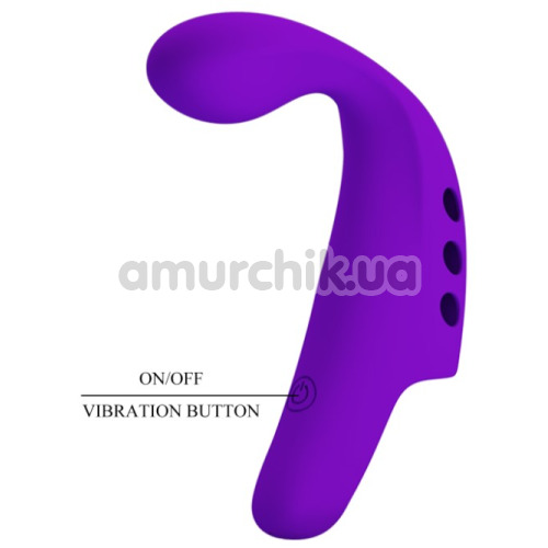 Вібратор на палець Pretty Love Fingering Vibrator Gorgon, фіолетовий