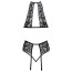Комплект Kissable Lace Lingerie Set, черный: топ + трусики-стринги + пояс для чулок - Фото №3