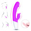 Вибратор с подогревом FoxShow Silicone Heating Vibrator, фиолетовый - Фото №4