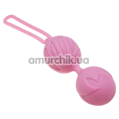 Вагінальні кульки Adrien Lastic Geisha Lastic Balls L, світло-рожеві - Фото №1