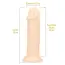 Фаллоимитатор с ароматом ванили Delicious Dildo Vanilla 25 см, телесный - Фото №6