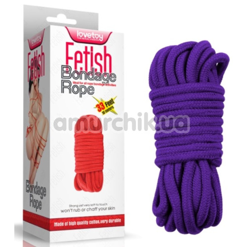 Веревка Fetish Bondage Rope, фиолетовая