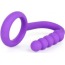 Эрекционное кольцо со стимулятором простаты Ball Cinch With Anal Bead, фиолетовое - Фото №3