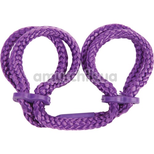 Фиксаторы для рук Japanese Silk Love Rope Wrist Cuffs, фиолетовые - Фото №1