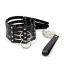 Ошейник с поводком DS Fetish Collar With Chain Leash, черный - Фото №2