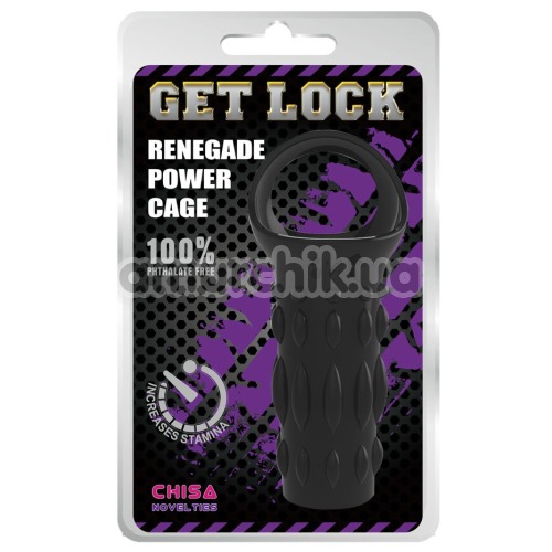 Насадка на член Get Lock Renegade Power Cage, черная