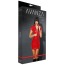 Мини-платье Avanza Vinyl Dress на молнии, красное - Фото №2