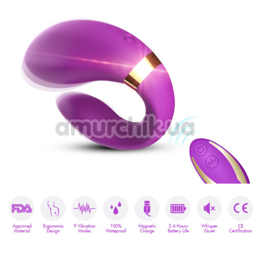 Вибратор Boss Series Couples Vibrator, фиолетовый