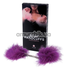 Наручники Secret Marabou Handcuffs, фіолетові - Фото №1