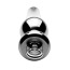 Анальная пробка Tom of Finland Weighted Aluminum Plug with Pull Ring, серебряная - Фото №1