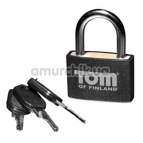 Замок із ключами Tom of Finland Metal Lock, чорний - Фото №1