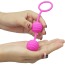 Вагинальные шарики ребристые Lovetoy Kegel Balls, розовые - Фото №2