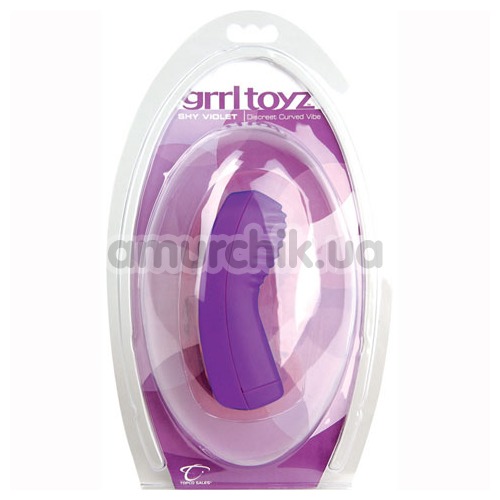 Клиторальный вибратор Grrl Toyz Discreet Curved Vibe, фиолетовый