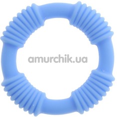 Эрекционное кольцо Cotton Pop, голубое - Фото №1