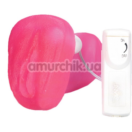 Искусственная вагина с вибрацией Jelly Pocket Pal, розовая - Фото №1