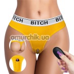 Вибротрусики Lovetoy Ingen Bitch Vibrating Panties, желтые - Фото №1