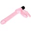 Безременевий страпон з вібрацією Super Strapless Dildo, рожевий - Фото №4