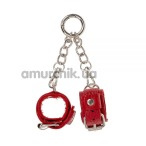 Брелок в виде наручников sLash Handcuffs, красный - Фото №1