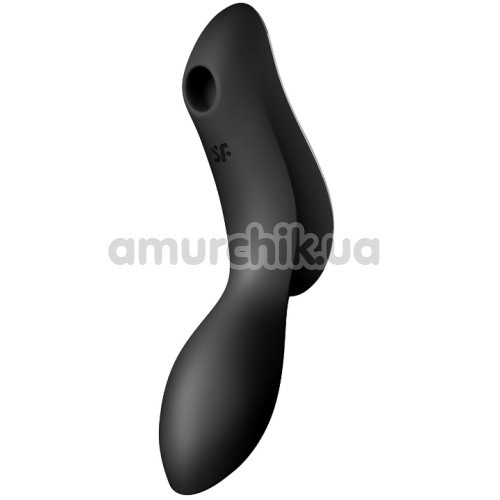 Симулятор орального секса для женщин с вибрацией Satisfyer Curvy Trinity 2, черный - Фото №1