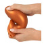 Анальная пробка Anos Big Soft Butt Plug, оранжевая - Фото №6