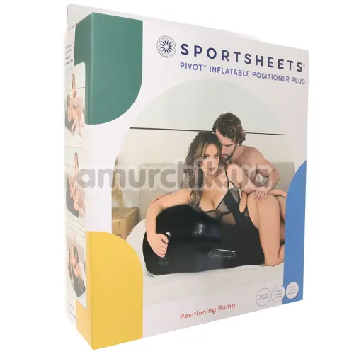 Надувная подушка для секса Sportsheets Pivot Inflatable Positioner Plus Ramp, черная