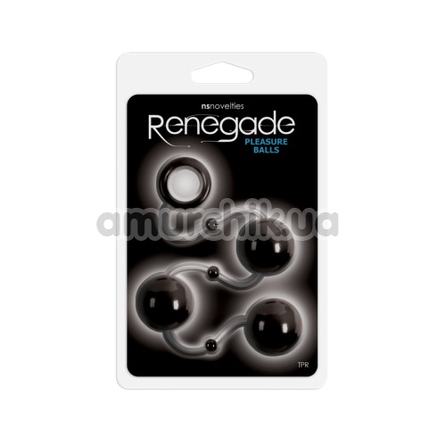 Анальные шарики Renegade Pleasure Balls, черные