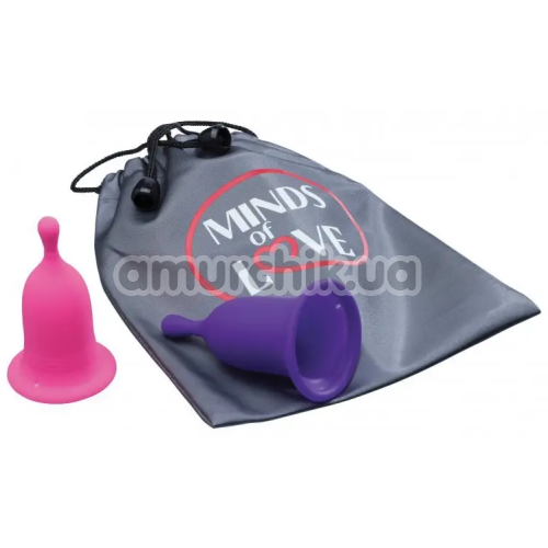 Набор из 2 менструальных чаш MyPeriod-Cup, розово-фиолетовый