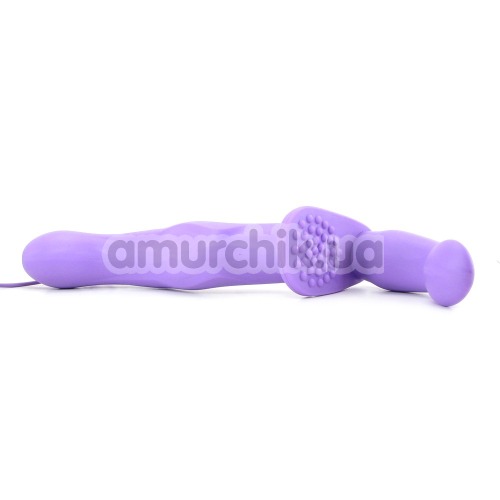 Двойной страпон с вибрацией Vibrating Penetrix Dildo, фиолетовый