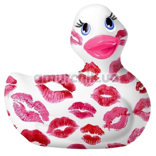 Кліторальний вібратор I Rub My Duckie Romance 2.0 з поцілунками, білий - Фото №1