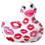 Кліторальний вібратор I Rub My Duckie Romance 2.0 з поцілунками, білий - Фото №0