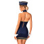 Костюм стюардессы Obsessive Stewardess Uniform, синий: платье + галстук + пилотка + манжеты - Фото №3