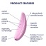 Симулятор орального сексу для жінок Satisfyer Curvy 3+, рожевий - Фото №10