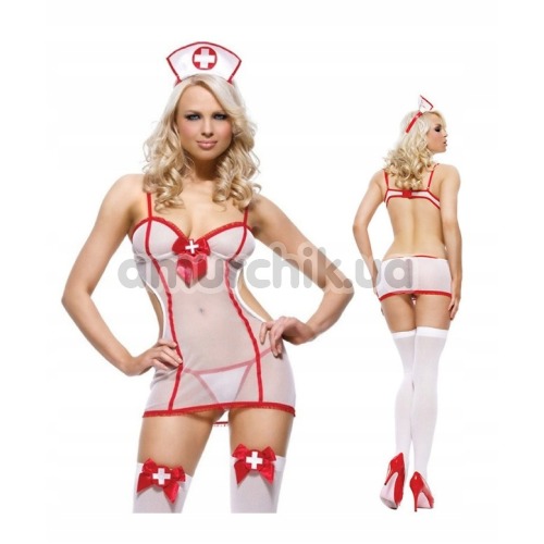 Костюм медсестры Body Pleasure Dresscode Style TL87, белый