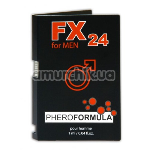 Туалетная вода с феромонами FX For Men 24 Pheroformula, 1 мл для мужчин