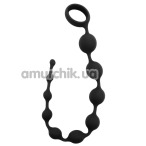 Анальная цепочка Black Mont Playful Beads 12, черная - Фото №1