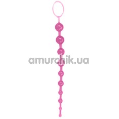 Анальная цепочка Oriental Jelly Butt Beads розовая - Фото №1