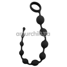 Анальная цепочка Black Mont Playful Beads 12, черная - Фото №1
