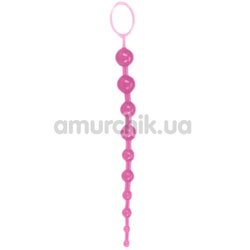 Анальная цепочка Oriental Jelly Butt Beads розовая - Фото №1