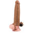 Насадка - удлинитель пениса с вибрацией Lovetoy Pleasure X-Tender Series LV1064, коричневая - Фото №2